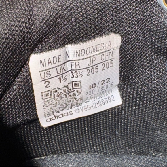 Adidas OWNTHEGAME Gray Black Gold GZ3381 Preschool Boys Size 2Y - Picture 6 of 6